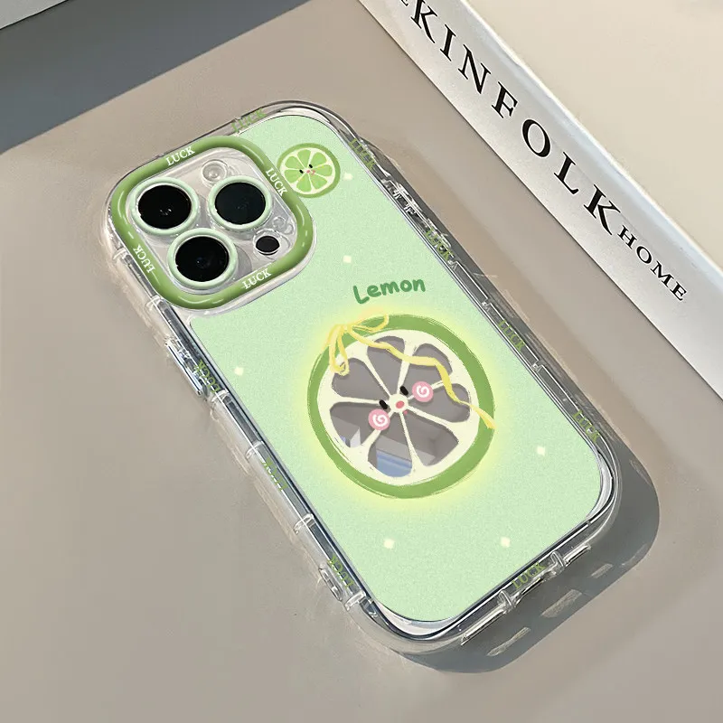 Roter Apfel mit Schleife Luftkissen-Spiegel-Handyhülle für iPhone 17 15 14 16 Pro Max 13 12 11 Pro XR XS 7 8 Plus 17Air Girl INS Cover – Detail 11