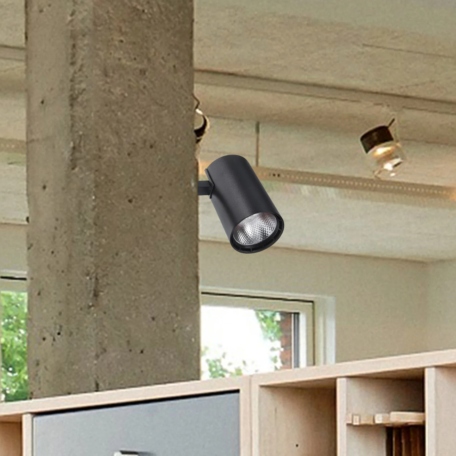 

LED Track Light Spotlight 90 Degree Adjustable Stable Lighting for Kitchen Living Room Retail Display Accent Lamp