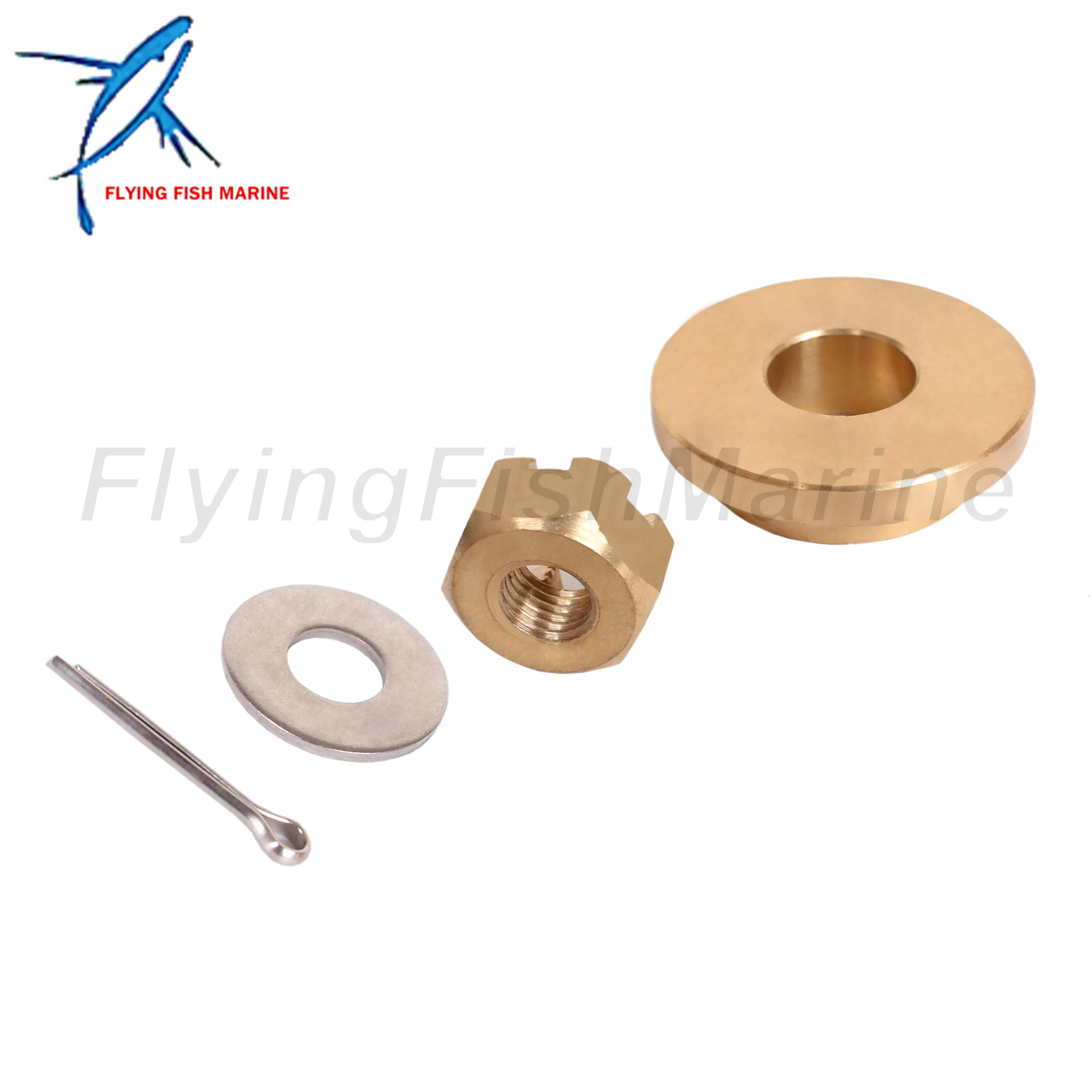 Outboard 6E7-45987-00/01 F15-06000015 Propeller Spacer 90171-10M01 Nut 90201-10M0 Washer 91490-30020 Pin for Yamaha 9.9HP 15HP