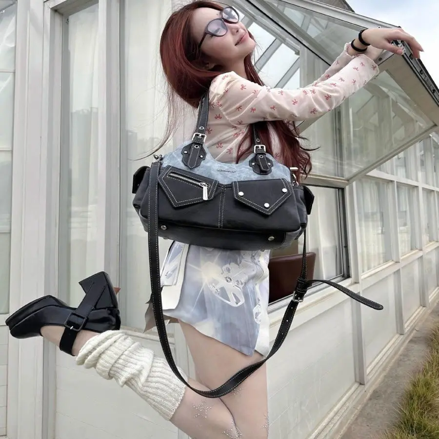

Women Tote Bag Fashion Retro Large Capacity Soft Pu Leather Shoulder Bag Korean Style Casual Crossbody Pocket Bags