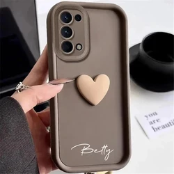 Customized Personalized Name 3D Love Heart Case For Samsung Galaxy A31 A32 A33 A34 A35 4G 5G Luxury Soft Cover A32 A34 A35 5G