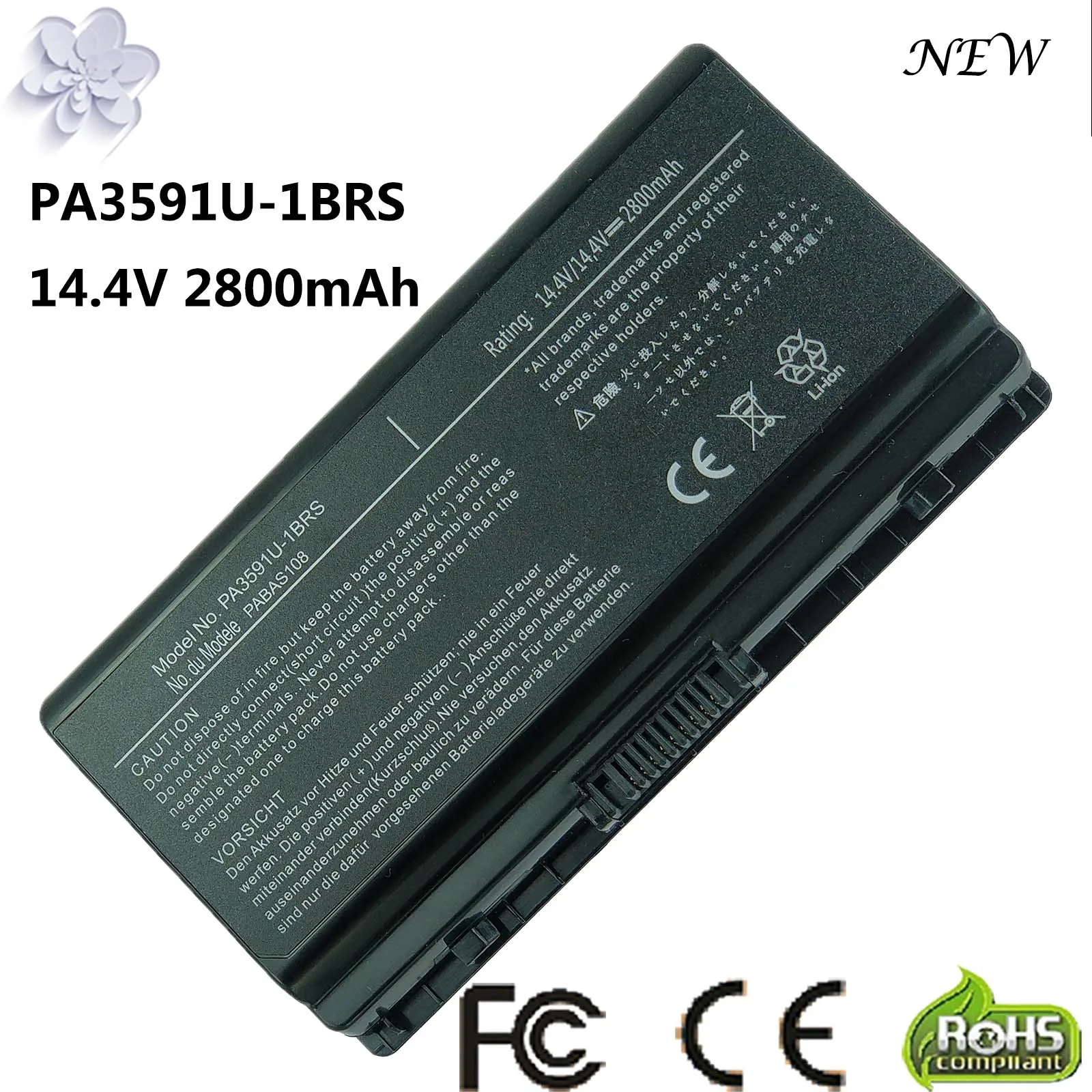 14.4v 2800mah Battery for toshiba Equium L40 PA3591U-1BAS PA3591U-1BRS L401L402 L40-15E L40-12T L40-12S L40-13E L45