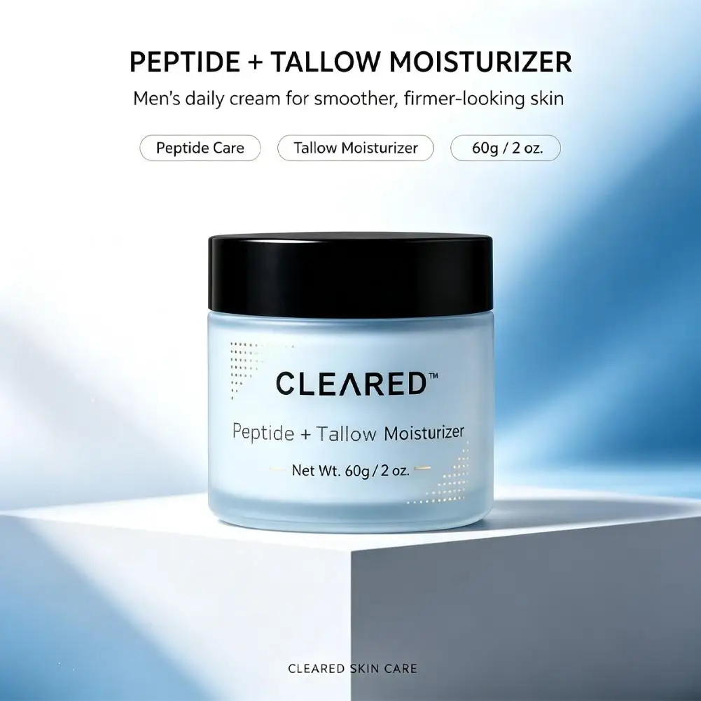 CLEARED Tallow Facial Moisturizer 60g Natural Nourishing Face Cream Gentle Hydrating Skin Repair Cream for All Skin Types