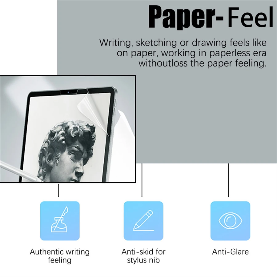 Paper-Like Screen Protector for iPad Air/Pro 10.5"-13" (6th-10th Gen) 4