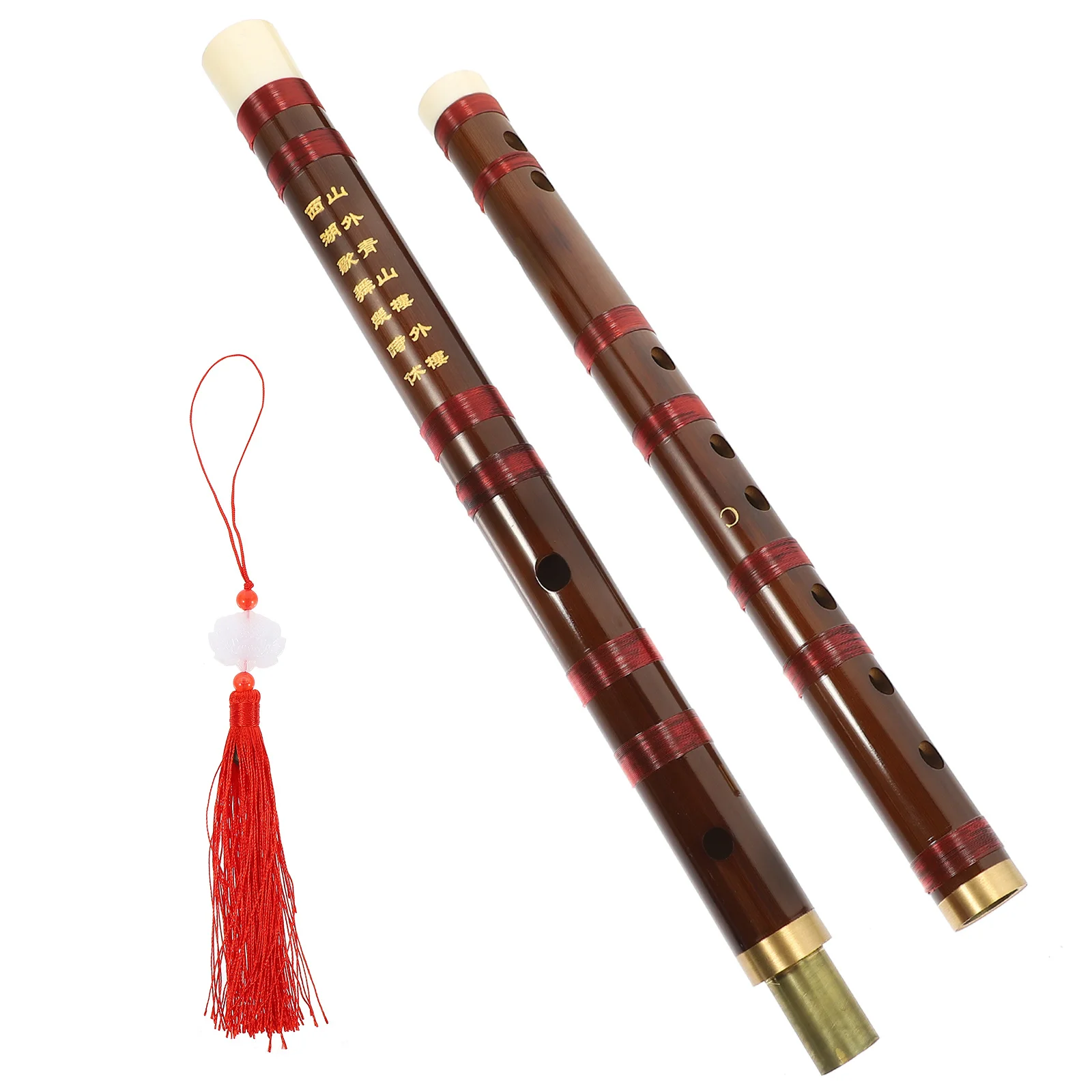 

1Set Chinese Dizi Bamboo Flute Portable Beginner Instrument Lightweight Durable for Students Practicing Collectors