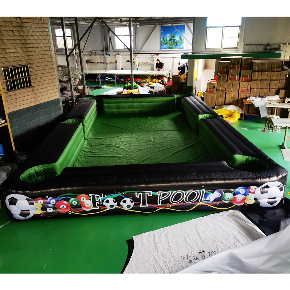 

wholesale Hot Selling Human Inflatable Snooker Football/Soccer Table Pool Portable Snookball Funny Indoor Outdoor Sport Games