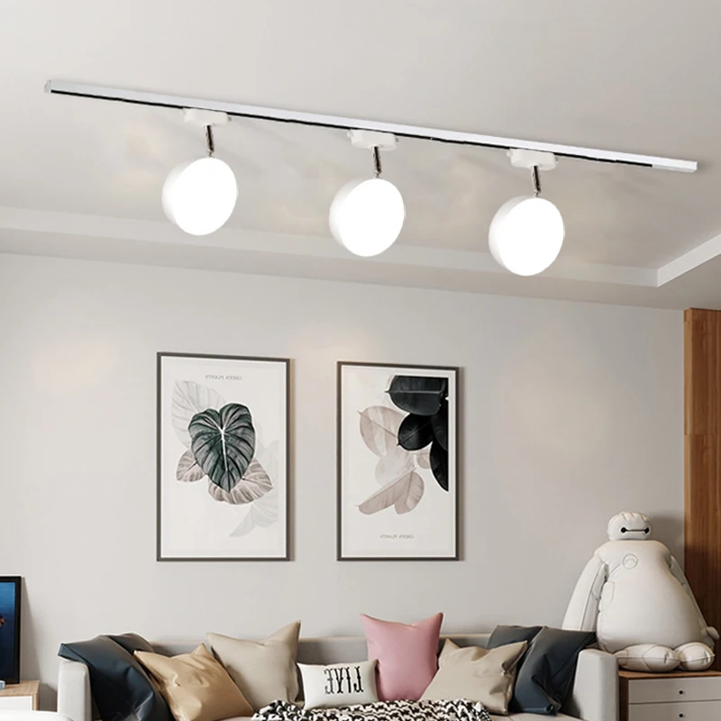 LED Floodlight Track Modern Simple Lighting Systems Cob Industrial Track Rail Lamp Room Lamp Home Corridor Shop Kitchen Lighting