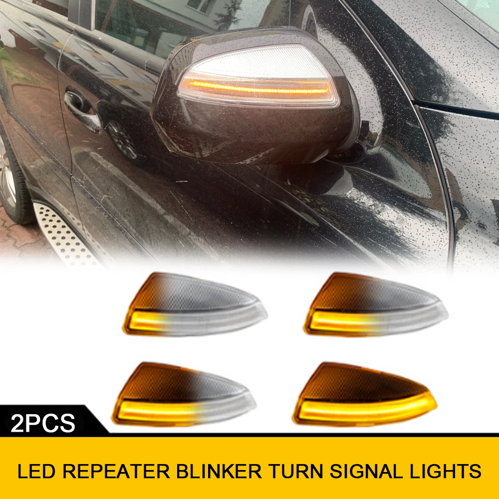 

LED Sequential Blinker Car Left+Right Rearview Mirror Turn Signal Light for Mercedes-Benz Viano VITO W639 W204 S204 ML450 ML350