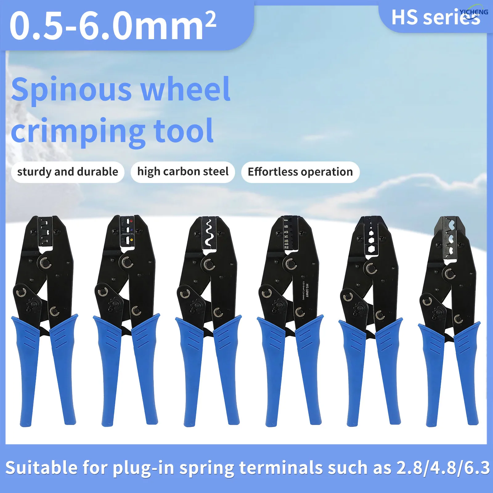 YICHENG Crimping Tool for Heat Shrink Connectors-Ratchet Wire Crimper-Crimping Pliers-Ratchet Terminal Crimper-Wire Crimp Tool