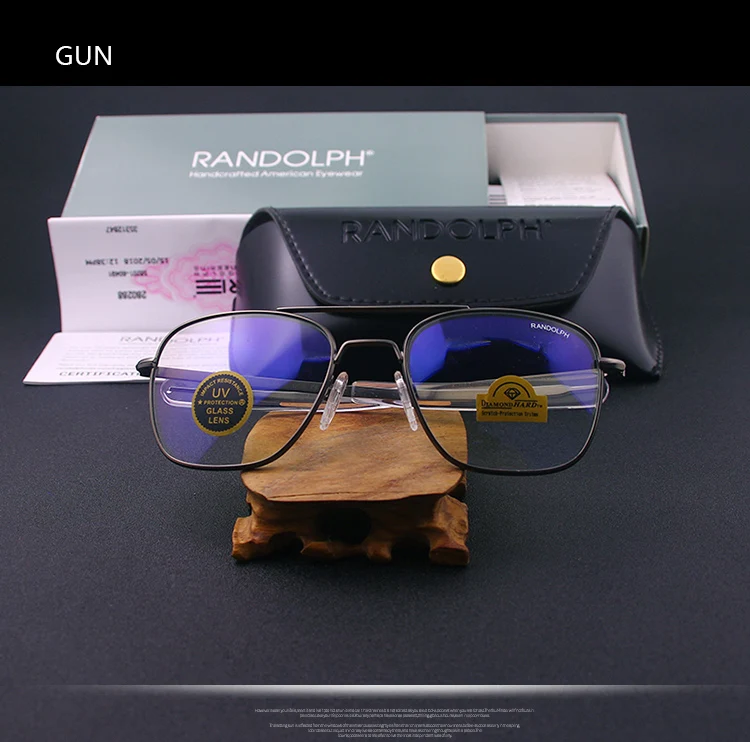 RE Sonnenbrille Mann Amerikanische Armee Militär Luftfahrt Pilot Sonnenbrille Gradienten Objektiv Frau Luxus Marke Vintage Titan Rahmen – Detail 14