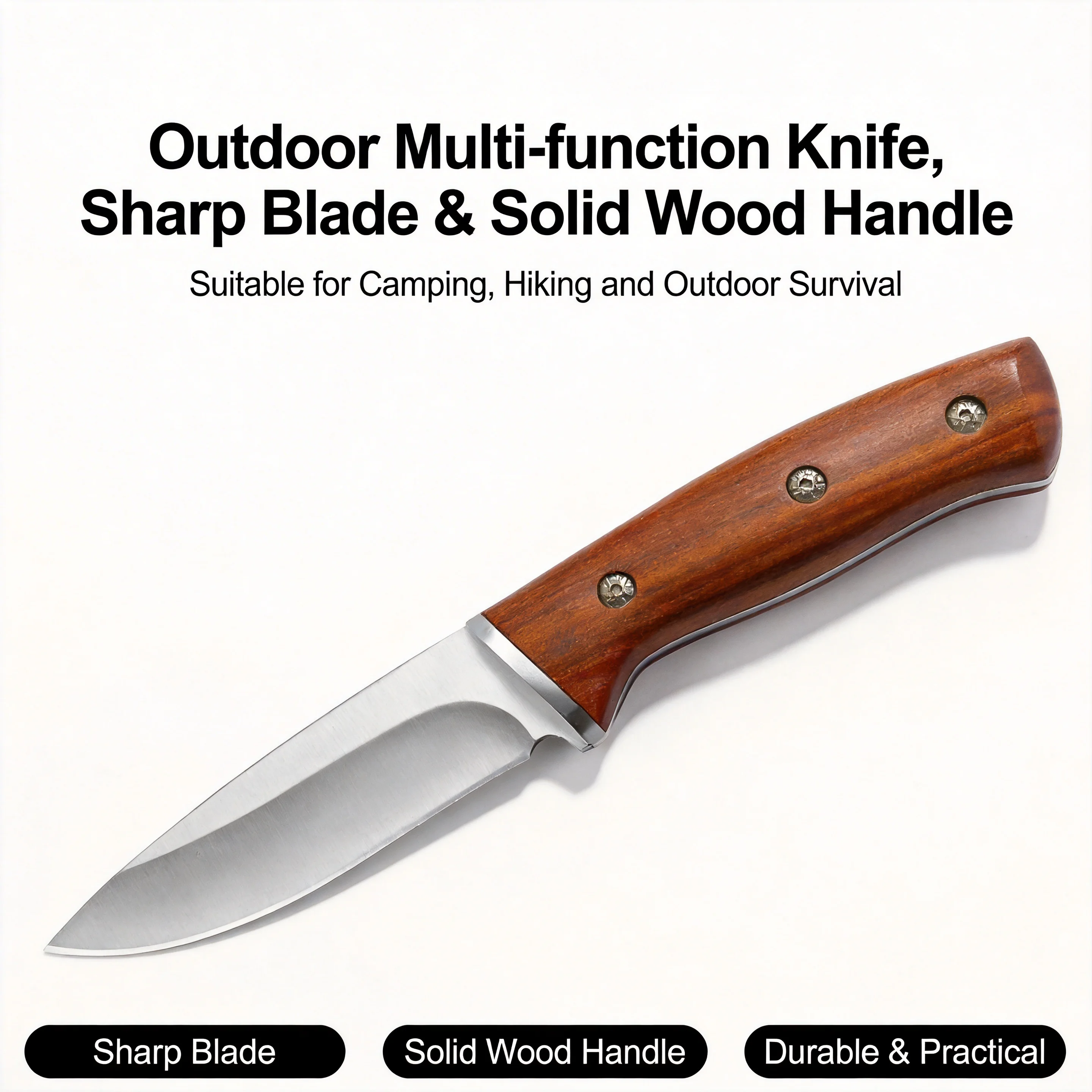 Stainless Steel Boning Knife - Handmade Forged Kitchen Knife for Meat & Fruit – Versatile Chef Cooking Knife