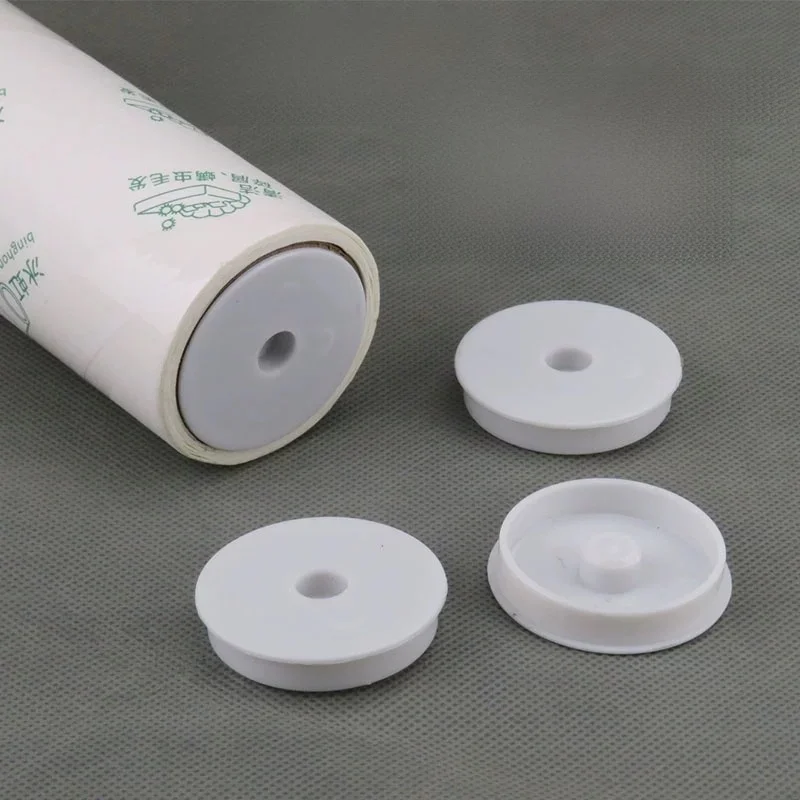 Sticky Roller Parts Handle Paper Core Two Ends round Discs Cover Sheets Dust Removal Rollers Accessories for Clothes Care