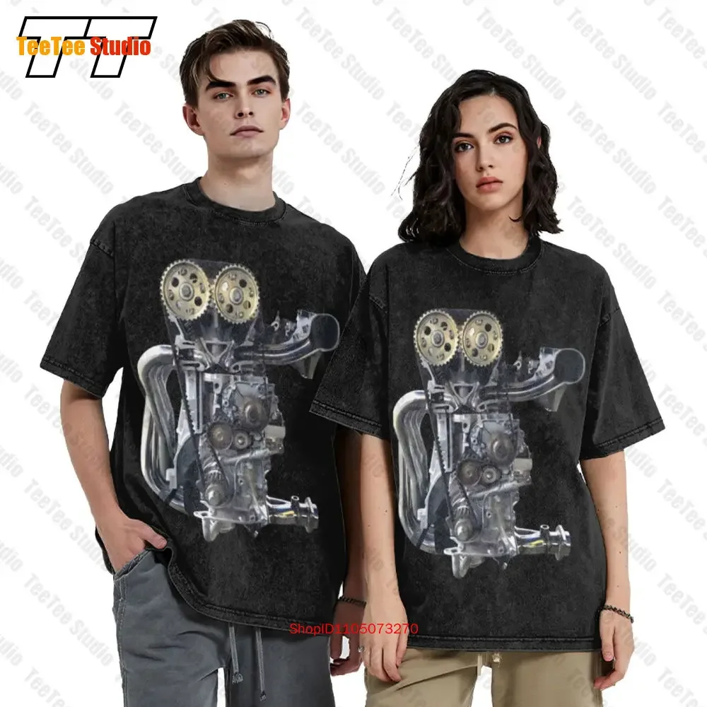 Manifold Pistons Valve Spring Headers Vintage Oversized T-Shirt 8WTL
