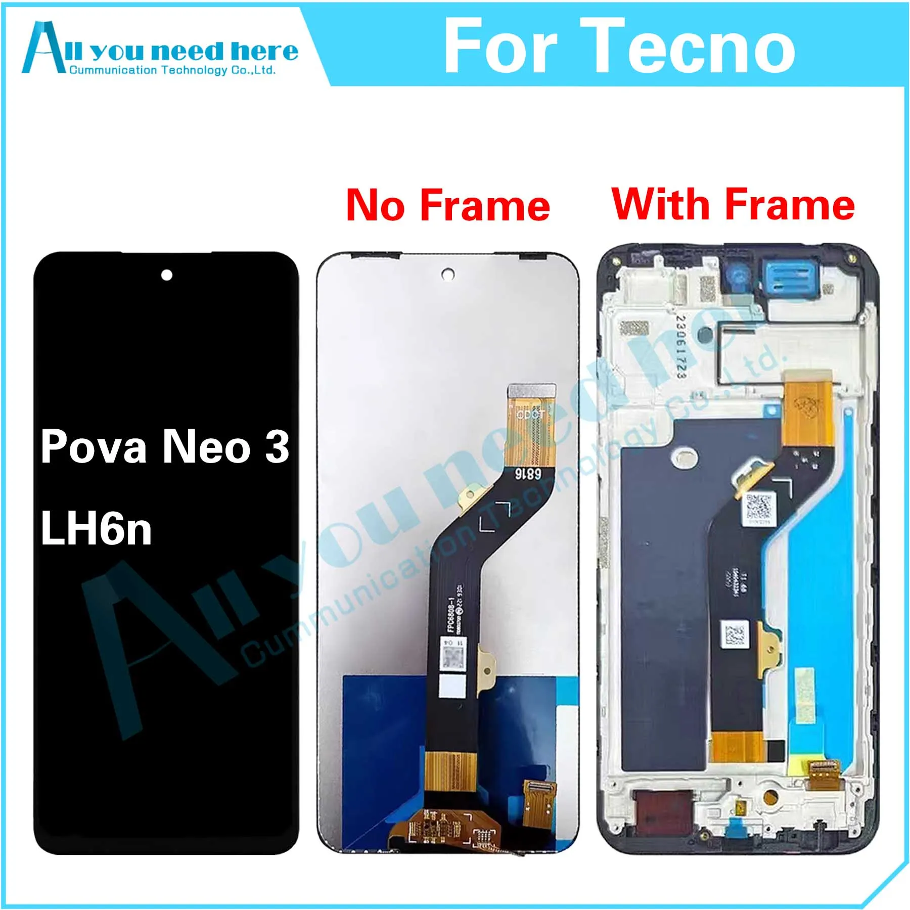 

100% протестированный ЖК-дисплей для Tecno Pova Neo 3 LH6n, детали для замены Neo3 LH6