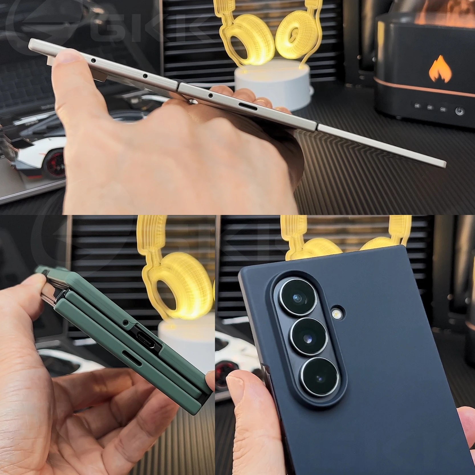 Ultracienkie szkło ochronne na ekran do Samsung Galaxy Z Trifold, plastikowa osłona ochronna 4 w 1 z matowym wykończeniem do etui Galaxy Z Trifold — zdjęcie produktu 4