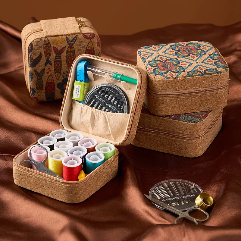 Y Retro Sewing Box for Homesuit Portable Multifunctional Sewing Kit Mending Tools Hand Sewing Student Wholesale