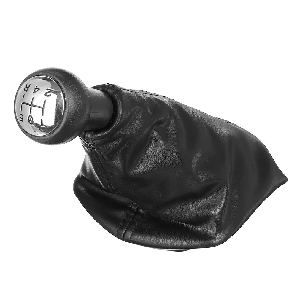 

Black Car Gear Shift Knob Car Gear Shift Accessories Shift Knob Kit Plastic And Leather Stable Characteristics