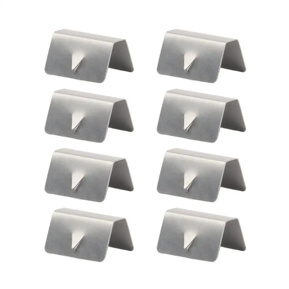 

8 Pcs Car Wind Deflector Windshield Clip Stainless Steel Clips for Reflectors