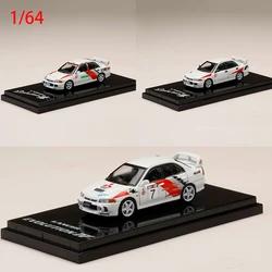 Diecast 1/64 Size Mitsubishi EVO 3 Model Car EVO 4 Arally Car Alloy Model Collection Display Hobby Original Box