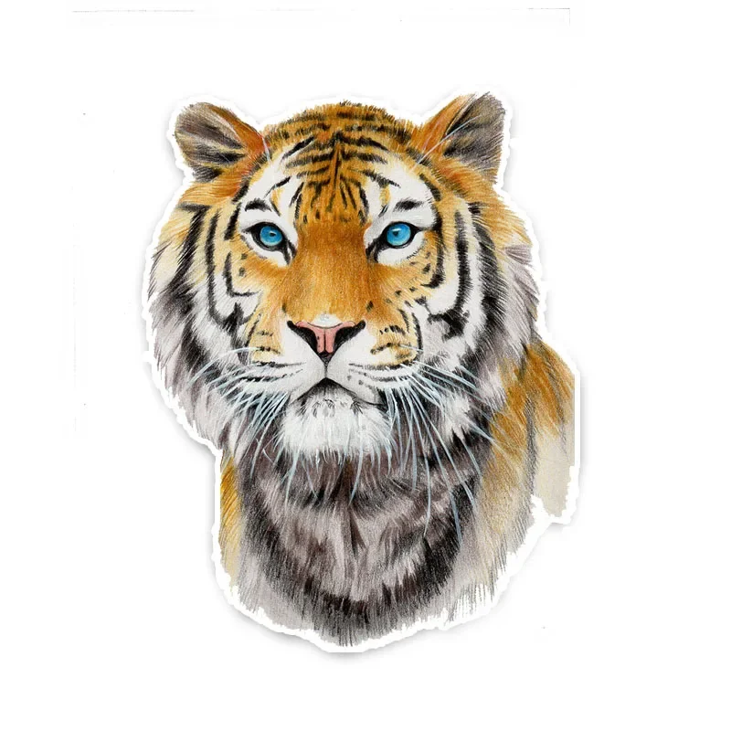 Creativity Tiger Head Modeling Personality Car Stickers PVC Fashion Auto Window Bumper Quality Waterproof Decals Decor