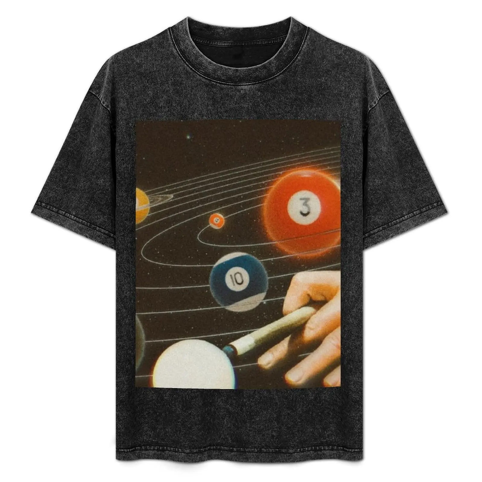 

Space billiards T-Shirt Casual Minimalist Short Sleeve Top