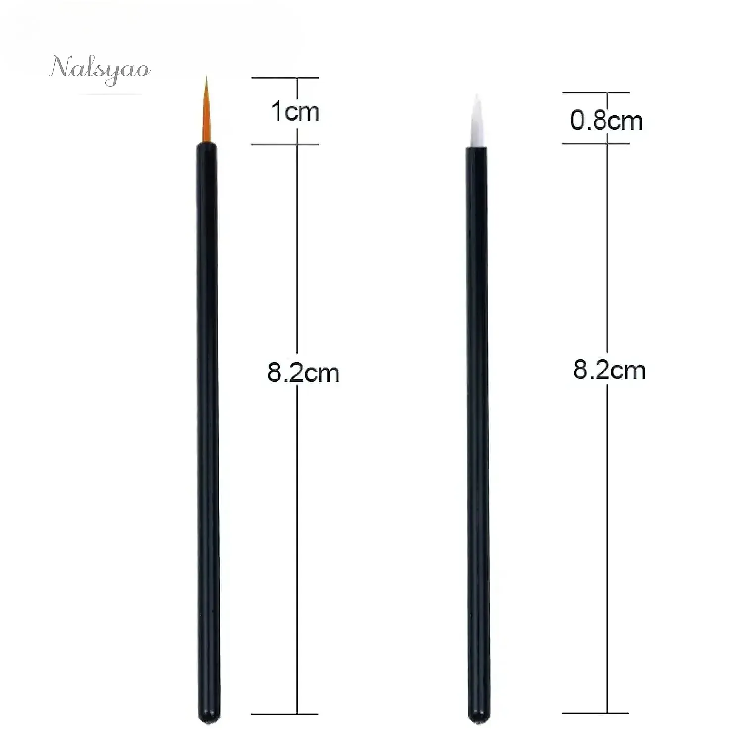 50Pcs Reusable Gel Eyeliner Set Wholesale Beauty Makeup Tools Nail Art Brush Pen Painting Disposable Eyeline