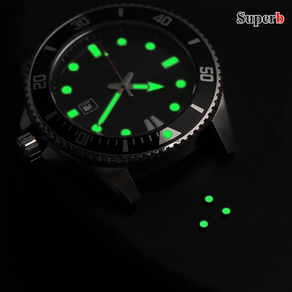Green Luminous Pearl Pip Fits Bezel Insert for Seik Lume Pip 12 Clock Scale Watch Bezel Luminous Dia 1.8mm Pearl for Watchmaker