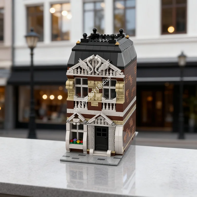 1622 pçs moc casa modular modelo modular blocos de construção brinquedos construção montar diy criativo presente natal educação crianças