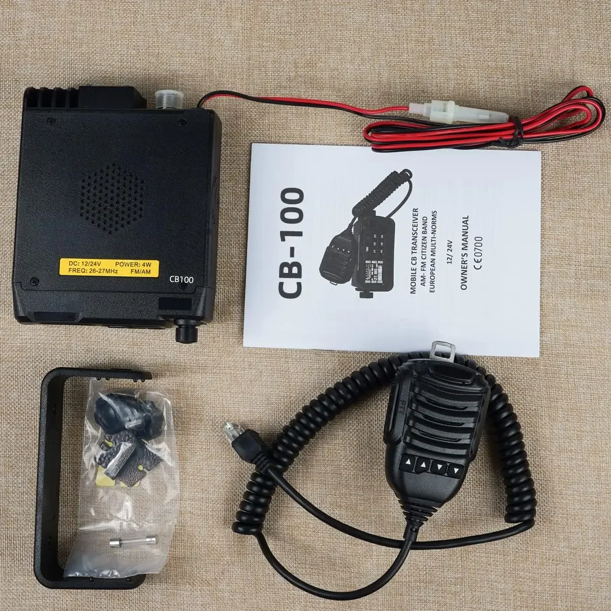 KSUN CB-100  12V 24V Shortwave Transceiver AM FM SSB Vehicle Mouted  Car CB Radio
