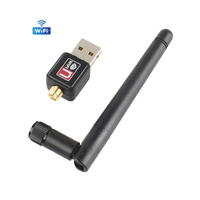 USB 2.0 WiFi Wireless Network Card 150Mbps 802.11 b/g/n LAN Adapter With Rotatable Antenna For Laptop PC Mini Wi-Fi Dongle