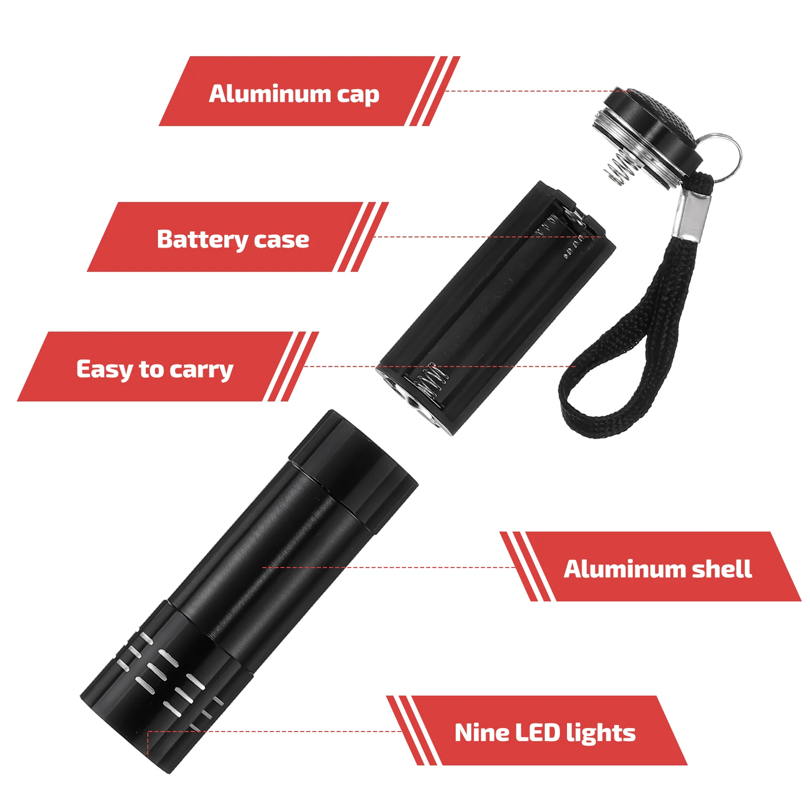 Linterna UV confiable LED Uñas médicas ultra violetas para portátil resistente