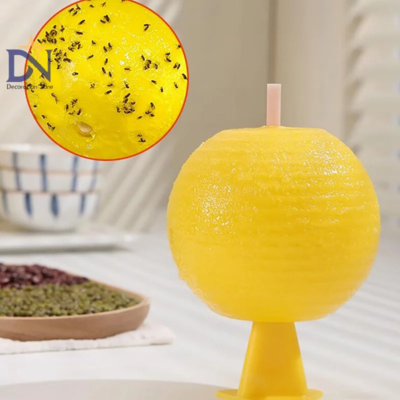 Non-Toxic Glue Stick Fruit Flavor Trap Fly Trap Indoor Kitchen Insect Trap Ball Orchard Supermarket Mosquito Collector