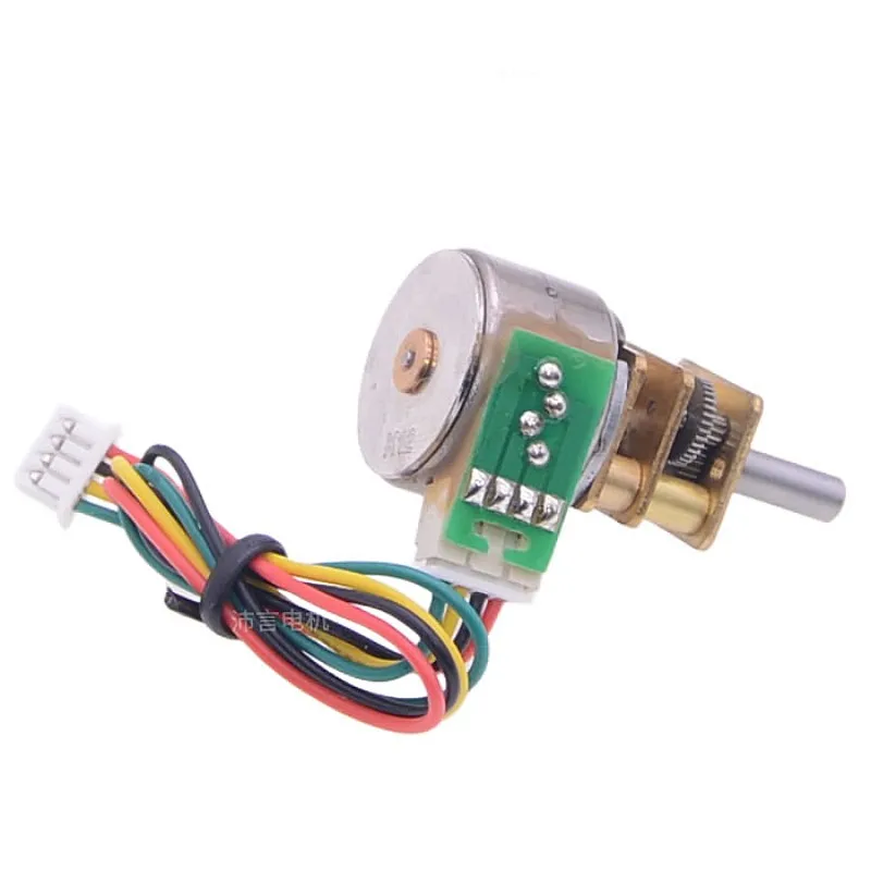 GA12BY15 Micro DC Stepper Motor Metal Gear Mini Estrutura DC5V Motor De Baixa Velocidade