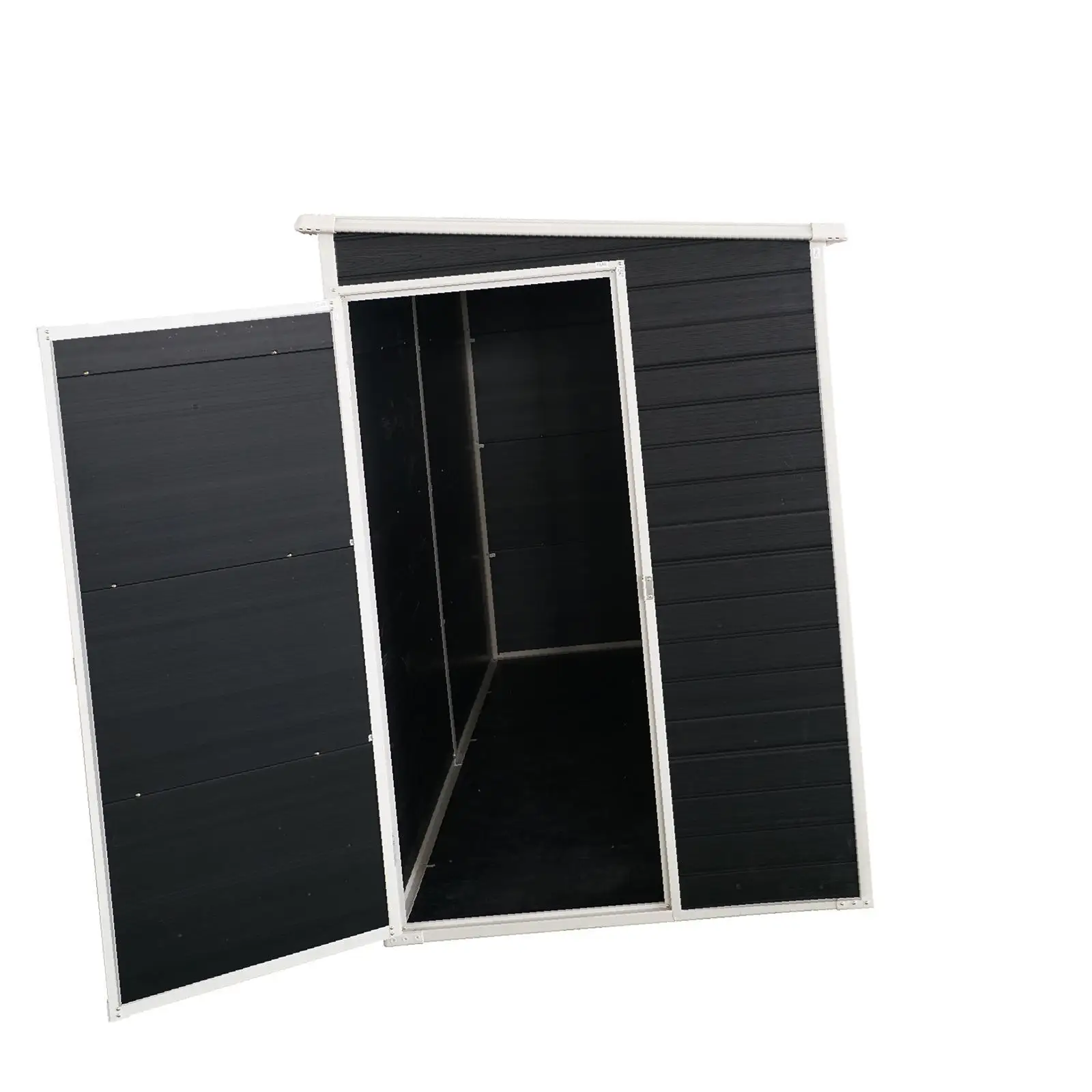 

Садовый садовый сарай из смолы длиной 8x4 фута с пол и 2, пластиковый дворик