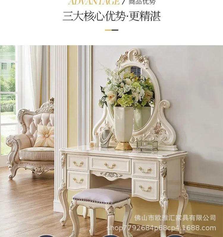 b7-Dresser bedroom small apartment dressing table multi-functional modern simple dressing table princess dressing table