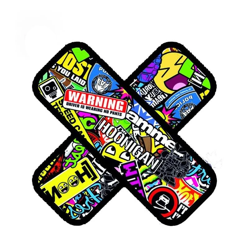 

PLASTER STICKER BOMB Car Stickers Colour Motorcycle Decals Retro Sunscreen Waterproof PVC Car Decorative Accessories