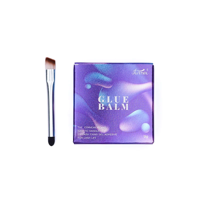 1 セットまつげ固定接着剤ラッシュリフト接着剤固体ゲル非刺激性香りのよい眉毛接着剤リフティングまつげバームメイクアップツール 12 グラム