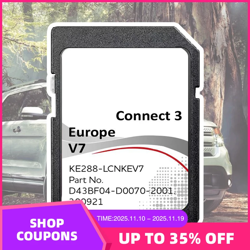 

Newest Connect 3 V7 Sat Nav SD Europr Map Update for Nissan Car Juke Note Leaf Navigation GPS Card