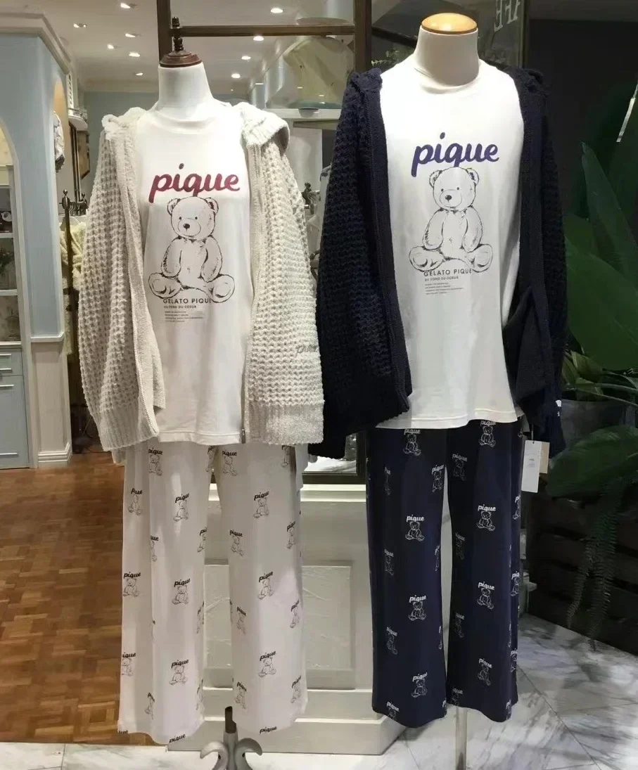 Paar Kamerkleding Heren Pyjama's Dames Nachtkleding Loungwear Sets Damesoutfits Kawaii Kleding Pyjama's voor dames (met tags)