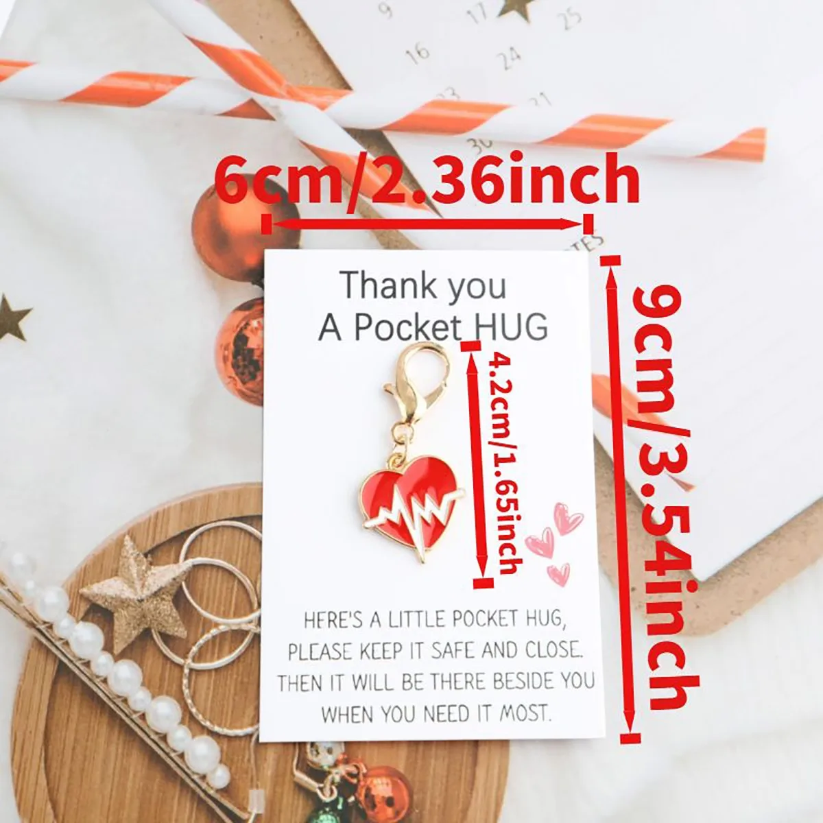 14pcs Medical Keychain Bulk Pack with Thank You Card, Metal Stethoscope Syringe Charm for Nurses Doctors, Hospital Appreciation