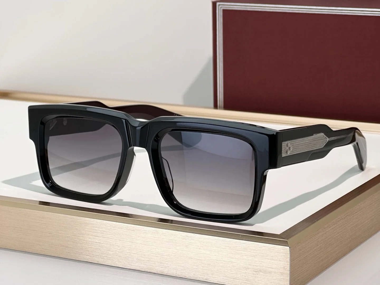 

HEMMINGS SIZE 55-22 Top Quality Sunglasses for Men Classic Women Luxury Brand Designer sun glasses UV400 With box