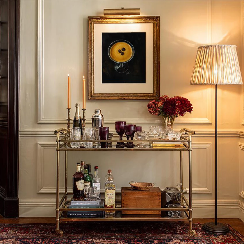 Espresso Martini Dirty Martini Lemon Drop Cocktail Wall Art Print Bar Cart Decor Vintage Kitchen Poster Still Life Aesthetic