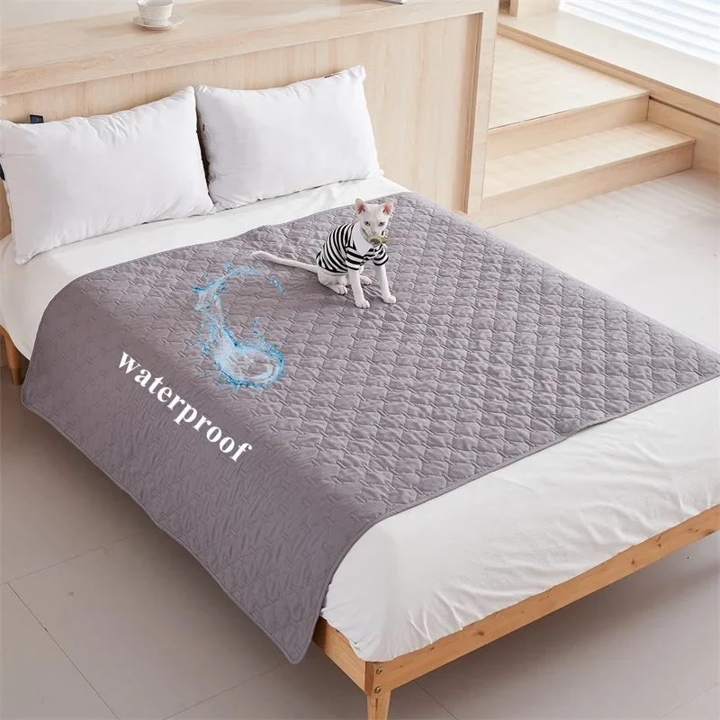 Water Repellent Mattress Protector Kids Pet Dog Urine Pad Reuseable King Size Bed Sheet Cover Washable Bed Bedspread Pads Mat