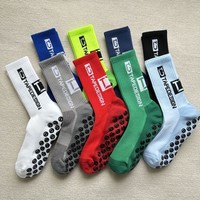 New Style Football Socks Round Silicone Suction Cup Grip Anti Slip Soccer Socks Sports Men Women Baseball Rugby Socks