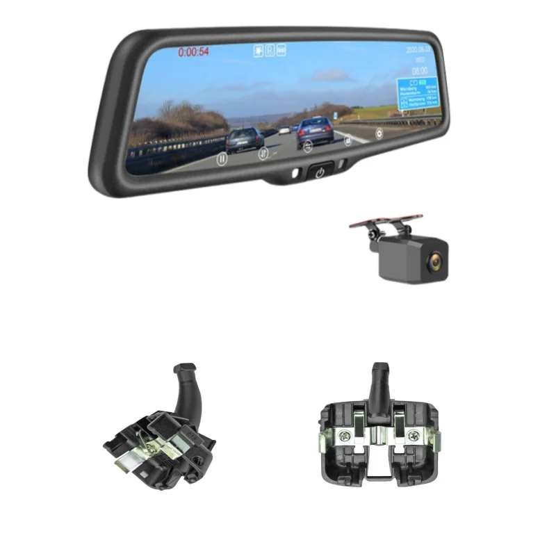 Car Camera Recorder Rear View Mirror With Ultra-High HDR Effect And Support GPS