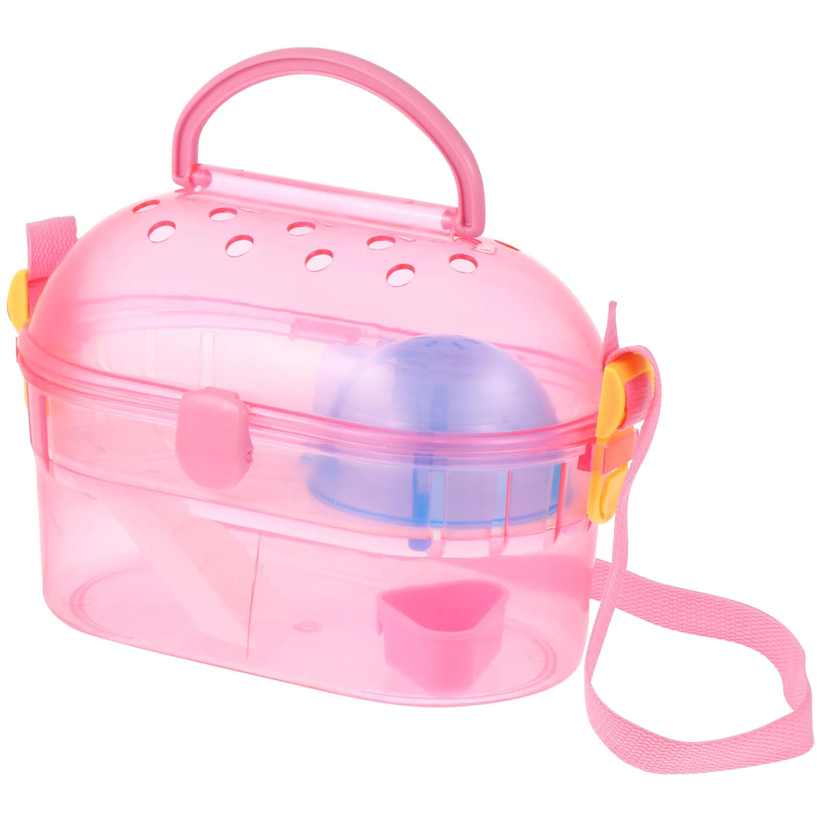 

Pet Carrier Case Durable Travel Cage Small Animals Feeder Water Holder Bathtub Easy Hamster Chinchilla Rabbit Outdoor Pet