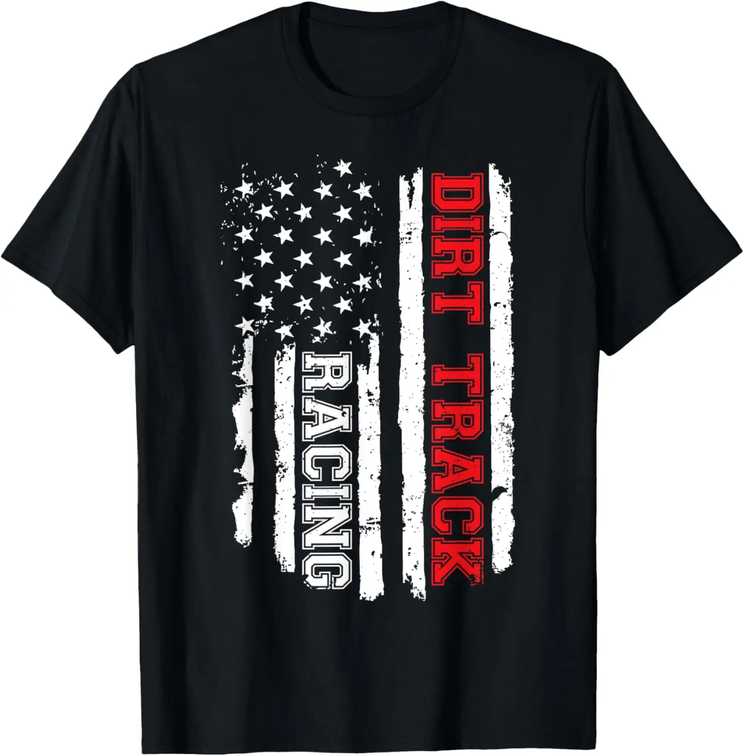 

Dirt Track Racing American Flag T-Shirt