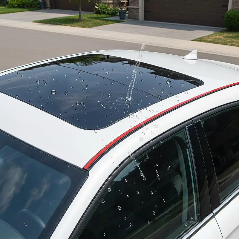 Car Rubber Seal Strip Rain Leak Proof Flexible Auto Sealing Trim for Windshield Roof Window Door Edge Sealing