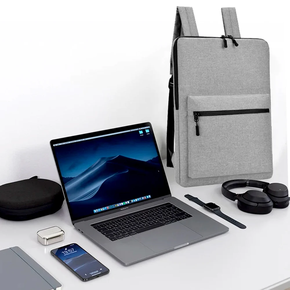 

Business Slim Backpack for Men Women 15.6 Inch Water Resistant Laptop Backpack,Computer Notebooks Lightweight Small Backpacks