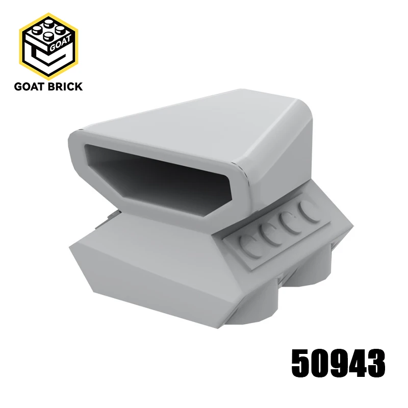10Pc MOC Parts 50943 Air Scoop Engine Top 2 x 2 Compatible Bricks DIY Assmble Building Blocks Particle Kid Puzzle Toy Gift